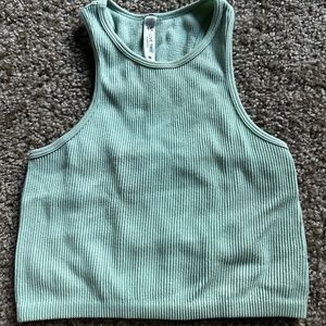 Love Tree brand mint green crop tank top Size M fits like a small